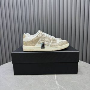 AMIRI Skel Top Glitter Sneakers White
