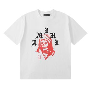 Camiseta AMIRI Skull Reaper Gothic Blanca