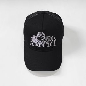 Sombreros Amiri Negro Trucker Cap