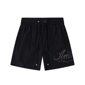 Cortos Amiri Negros con Logo de Cristales Swarovski