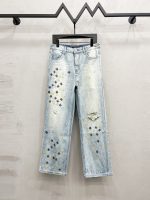 Pantalones AMIRI MA Monogram Distressed Light Blue