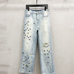 Pantalones AMIRI MA Monogram Distressed Light Blue