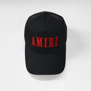 Sombreros Amiri Core Logo Negro Rojo