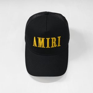 Sombreros Amiri Core Logo Negro Dorado