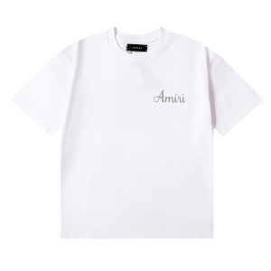 Camiseta AMIRI Script Tonal Logo Blanca