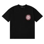 Camiseta AMIRI Sunburst Pocket Negra Rosa