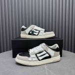 AMIRI Pacific Bones Mixed Leather Sneakers