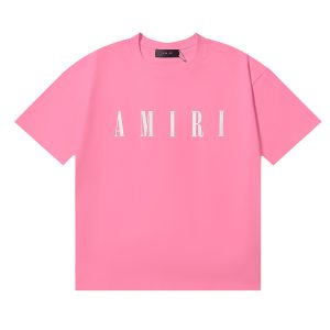 Camiseta AMIRI Core Logo Rosa