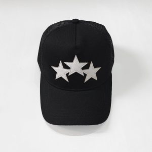Sombreros Amiri Three Star Negro Blanco
