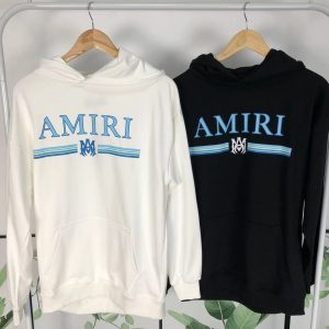 Sudadera AMIRI Negra con Logo Blanco