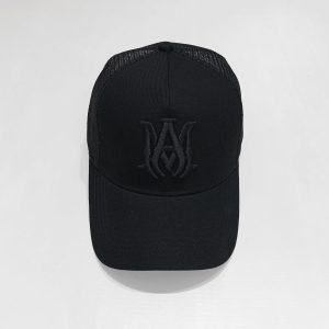 Gorra Trucker Amiri MA Logo Negro Total